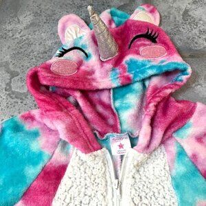 Sz 12-14 Unicorn Pajamas Onesie Fleece